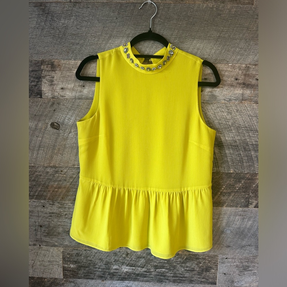 J Crew peplum sleeveless top